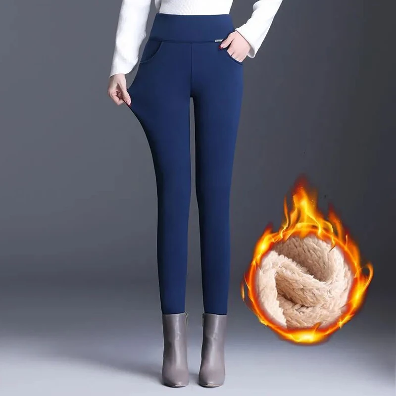Women's Winter Warm Leggings Thick Women Pants Clothing Legging Women's Leggins High Waist Skinny Trousers New in Outerwear