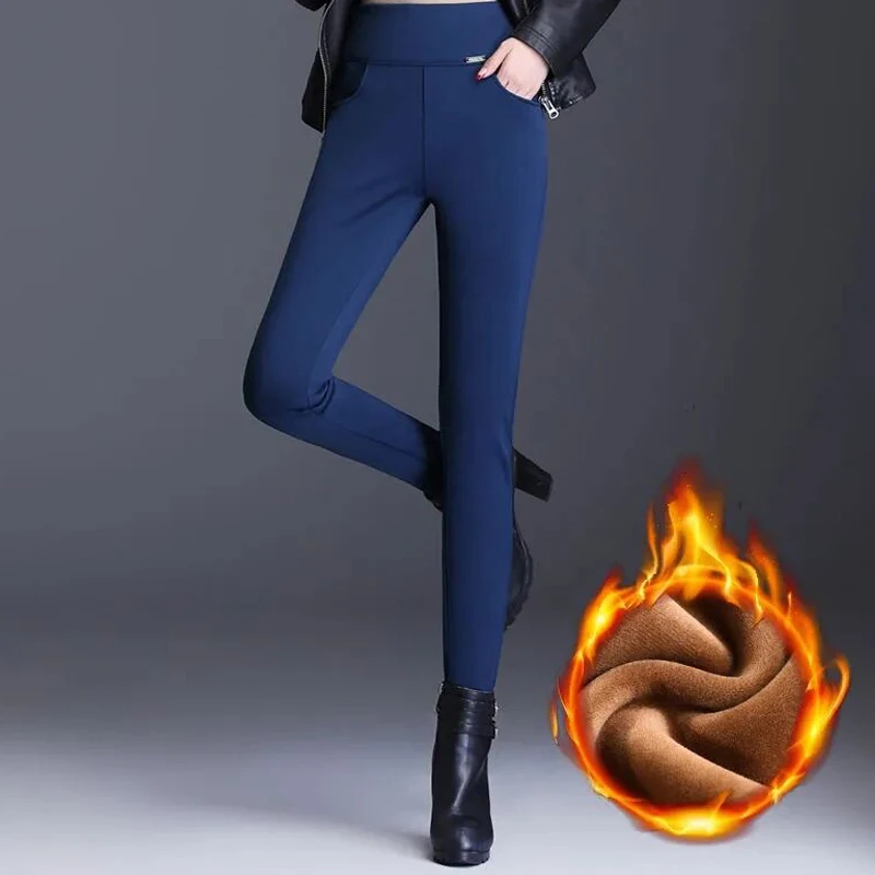 Women's Winter Warm Leggings Thick Women Pants Clothing Legging Women's Leggins High Waist Skinny Trousers New in Outerwear