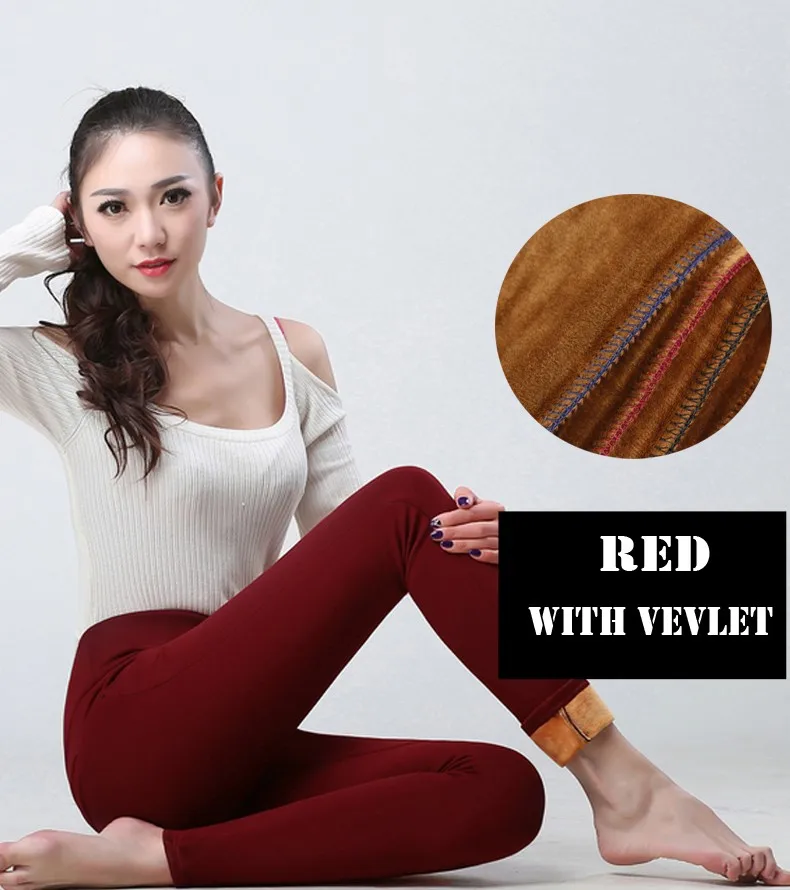 Women's Winter Warm Leggings Thick Women Pants Clothing Legging Women's Leggins High Waist Skinny Trousers New in Outerwear