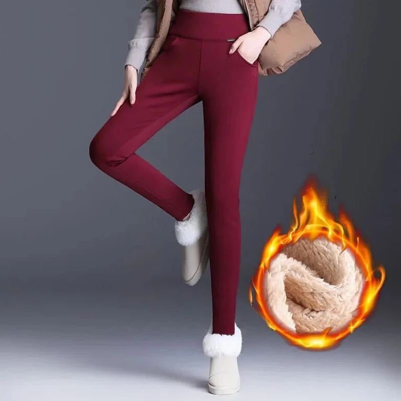 Women's Winter Warm Leggings Thick Women Pants Clothing Legging Women's Leggins High Waist Skinny Trousers New in Outerwear