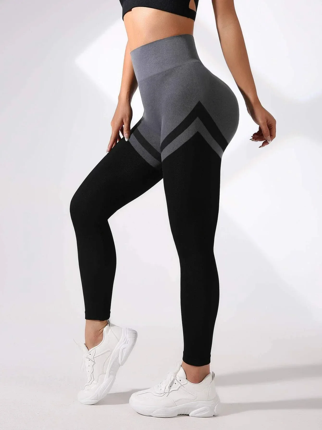 Seamless Multicolor Leggings Women High Waist Elastic Tights Gym Workout Running Sexy Hip Lift Fashion Knited Yoga Leggings