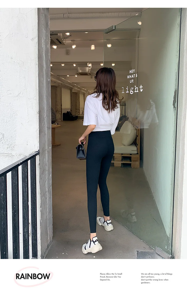 BIVIGAOS New Women Sharkskin Black Leggings Thin Workout Stretch Sexy Fitness Leggings Skinny Legs Slimming Sport Leggings