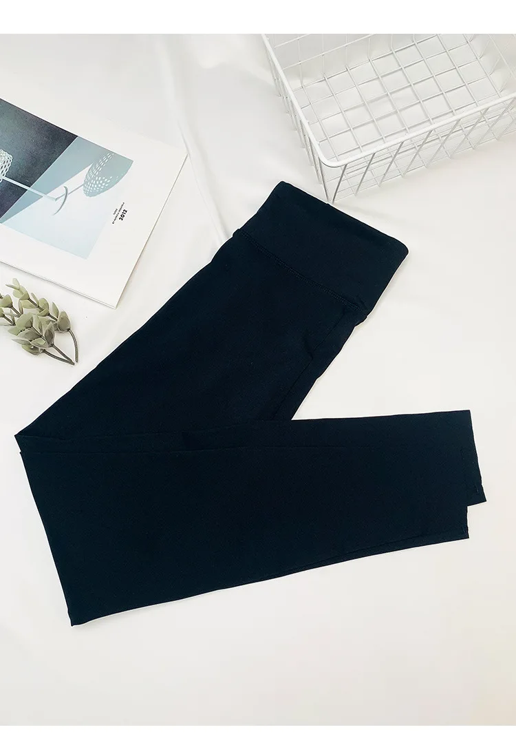 BIVIGAOS New Women Sharkskin Black Leggings Thin Workout Stretch Sexy Fitness Leggings Skinny Legs Slimming Sport Leggings