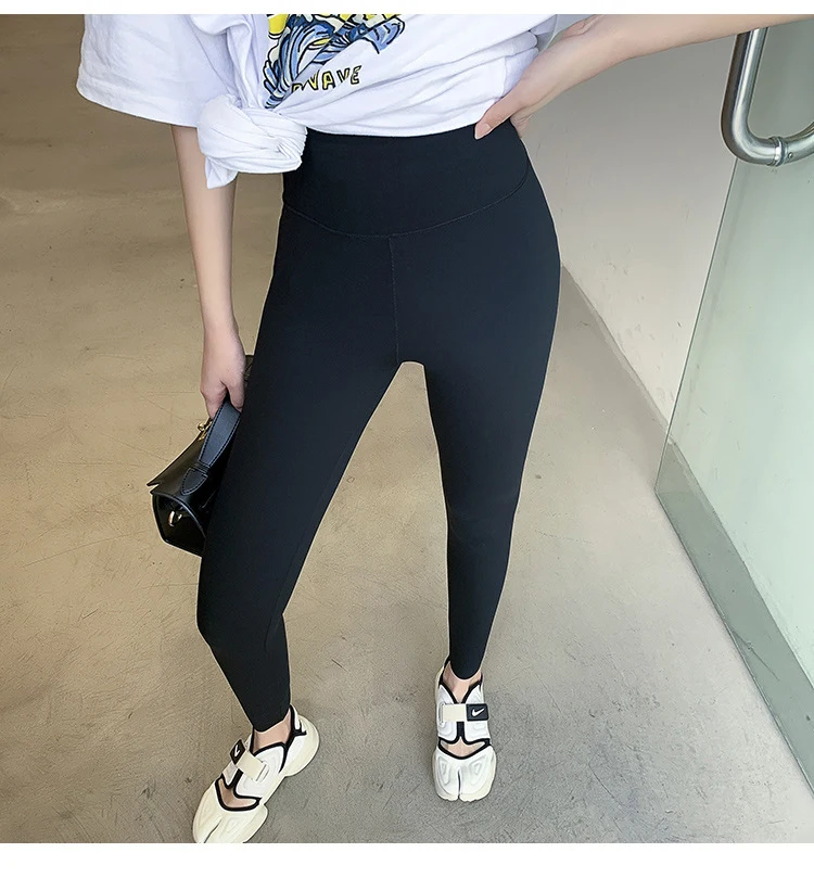 BIVIGAOS New Women Sharkskin Black Leggings Thin Workout Stretch Sexy Fitness Leggings Skinny Legs Slimming Sport Leggings