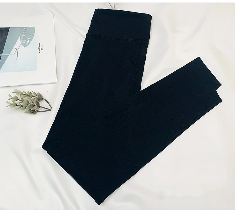 BIVIGAOS New Women Sharkskin Black Leggings Thin Workout Stretch Sexy Fitness Leggings Skinny Legs Slimming Sport Leggings