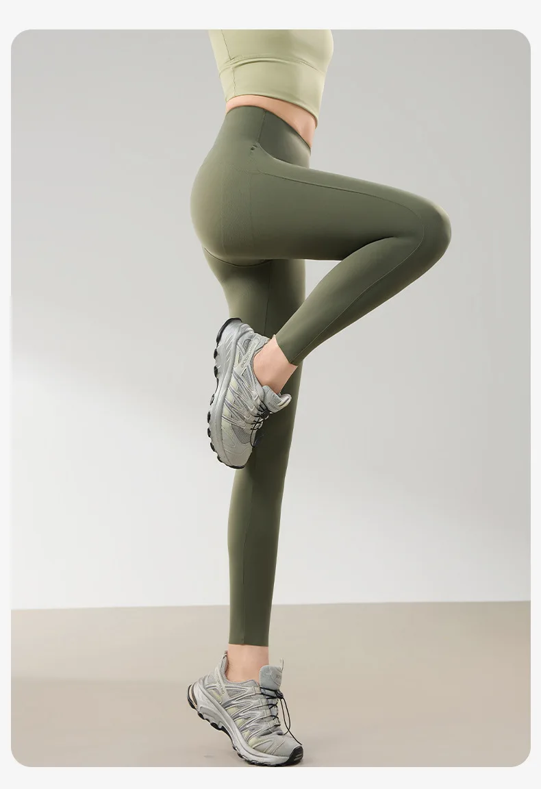 Women's High Waist Shark Leggings Tummy Control Slimming Fitness Yoga Pants Thin Version for Fall Workout