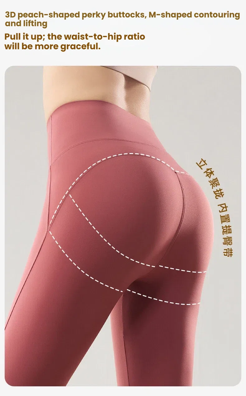 Women's High Waist Shark Leggings Tummy Control Slimming Fitness Yoga Pants Thin Version for Fall Workout