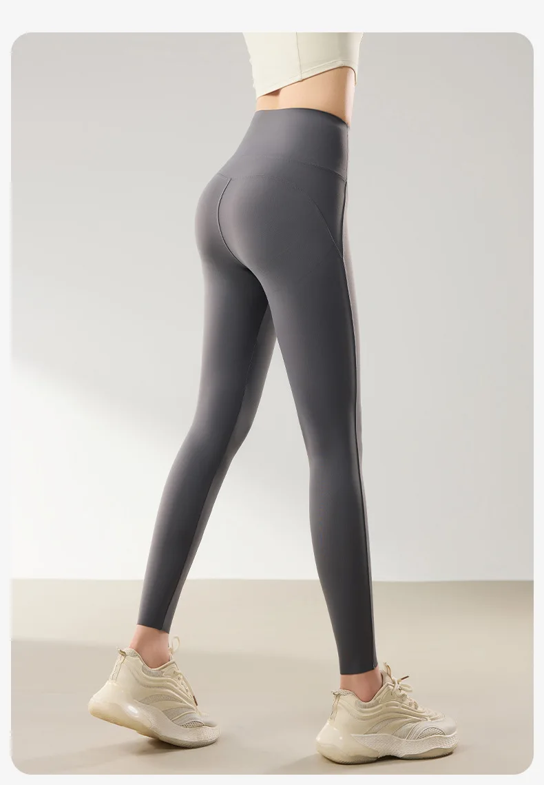 Women's High Waist Shark Leggings Tummy Control Slimming Fitness Yoga Pants Thin Version for Fall Workout
