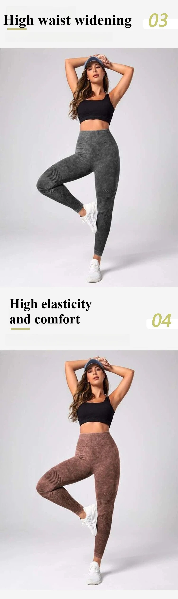 Ladies' Summer Quick Dry Yoga Leggings Gym Running High Waist Butt Liftting Fashion Slim Tights Elastic Seamless Leggings