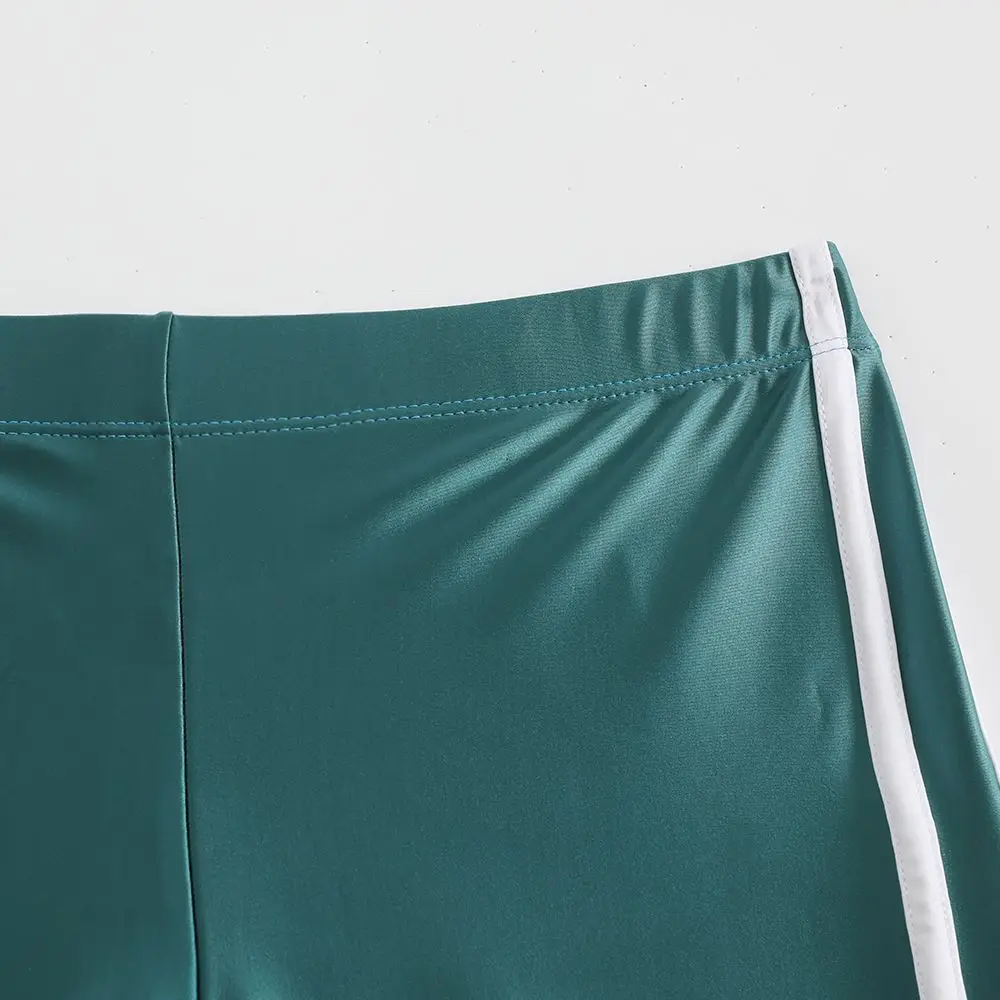 Glossy striped leggings pants High waist women Sexy slim seam workout leggings