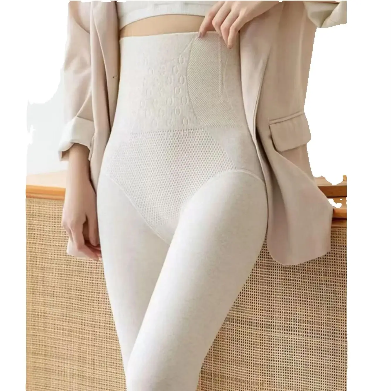 High Waist Cashmere Leggings For Women  Thermal Tights Leggings Very Thick Soft Stretchy Winter Leggin Fleece Warm
