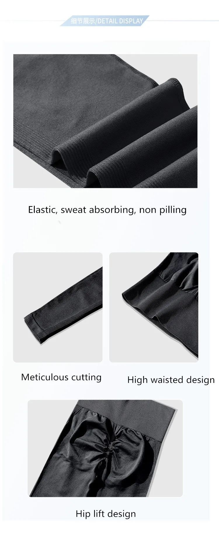 Women Push Up Yoga Leggings High Waist Seamless Fitness Legging Gym Black Mesh Run Workout  Sports Pants