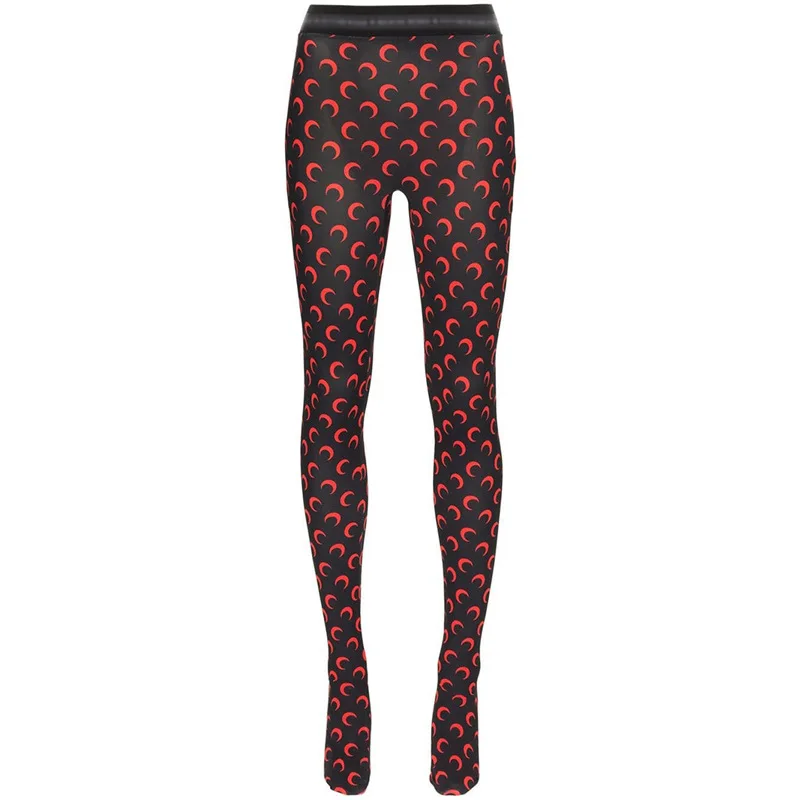 Korean Fashionable Women Printed Elastic Jumpsuit Summer Casual Seamless Tight Thin Women\'s High Waisted Leggings