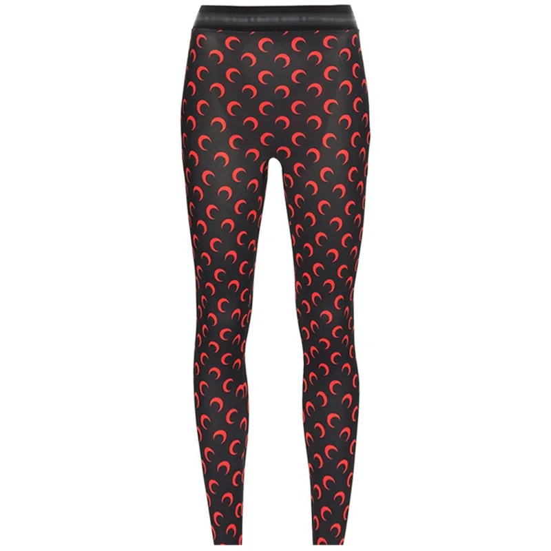 Korean Fashionable Women Printed Elastic Jumpsuit Summer Casual Seamless Tight Thin Women\'s High Waisted Leggings