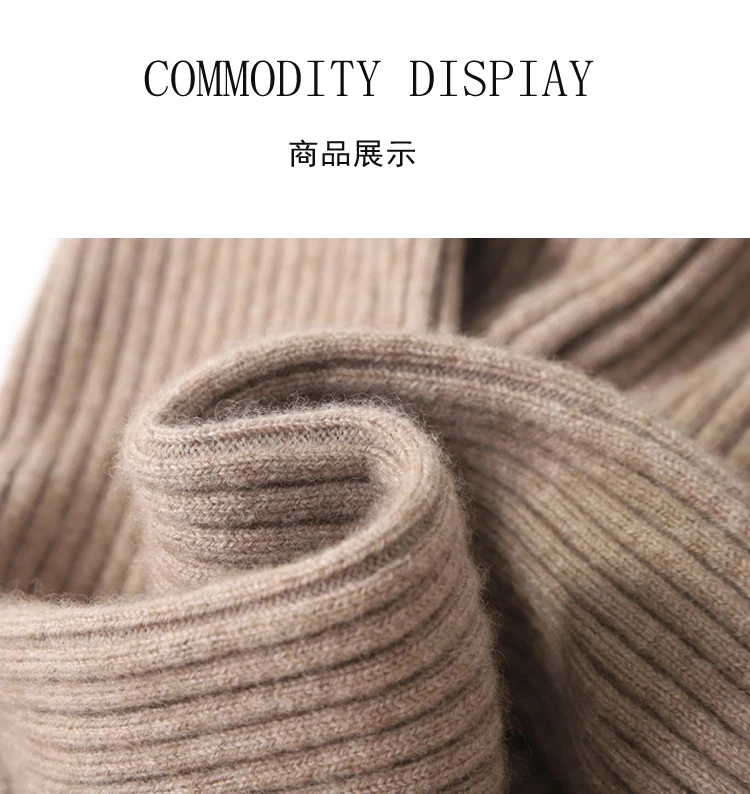 100% Cashmere Slim Leggings Women High Waist Casual Trousers Knitted Ribbed Thicken Elasticity Thermal Ankle-Length Leggins