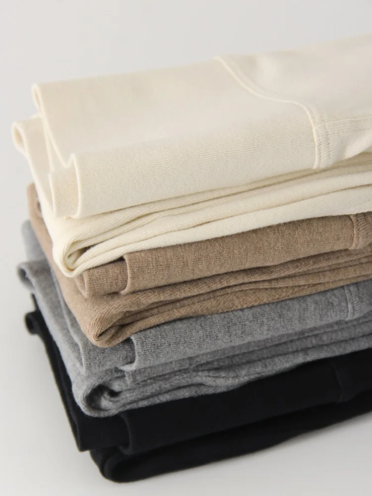Winter Brown Leggings Women Long Fleece Pants High Waist Velvet Bottom LeggingsWith Pockets Warm Thick Leggings For Women Winter