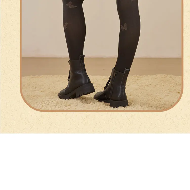 1 Pair Fleece Lined Tights Women Thermal Leggings Sheer Pantyhose Fake Translucent Warm Winter Tight Sexy Leopard Pattern Tights
