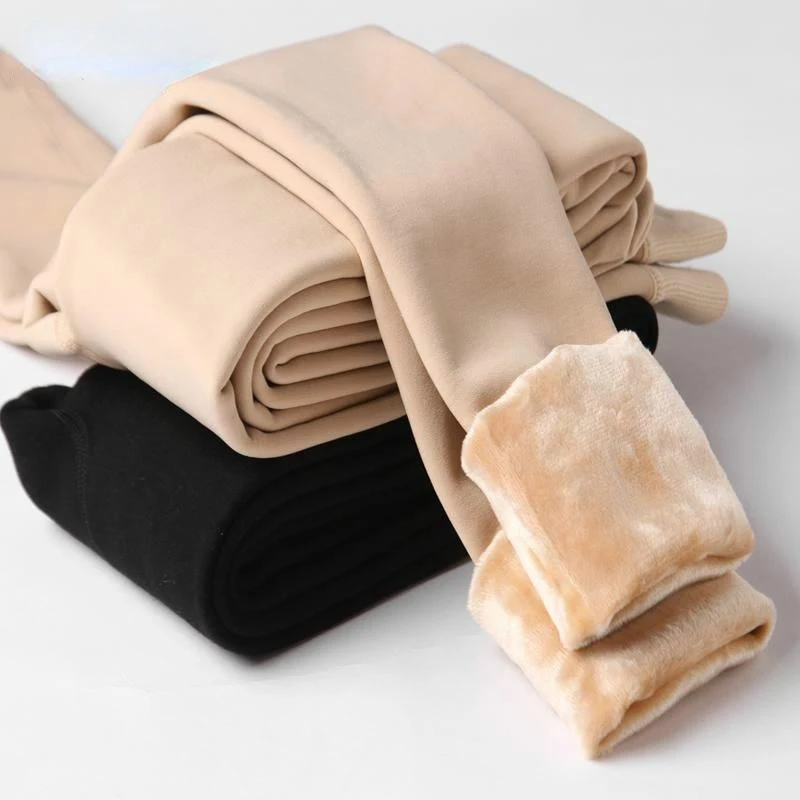 2024 New Winter Leggins Womens Gym Socks High Waist Solid Color Casual Warm Leggings Compression Comfortable Pants