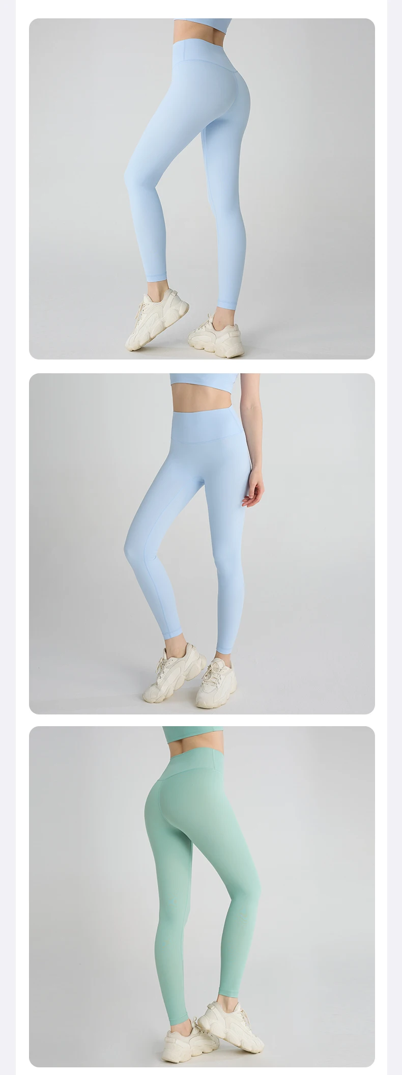 Summer Hot Sale Yoga Leggings Women High Waisted Hip Lifting Fitness Leggings Running Cycling Pants Breathable Sports Leggings