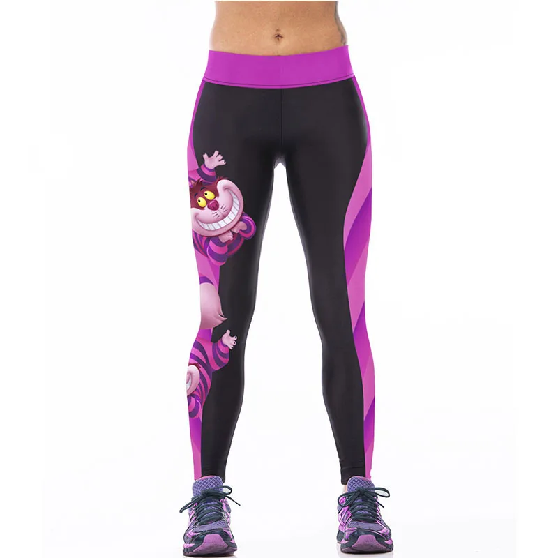 3D Cat Print Leggings Women Workout Fitness Legging Slim Pants High Waist Tights Sports Leggins S~3XL