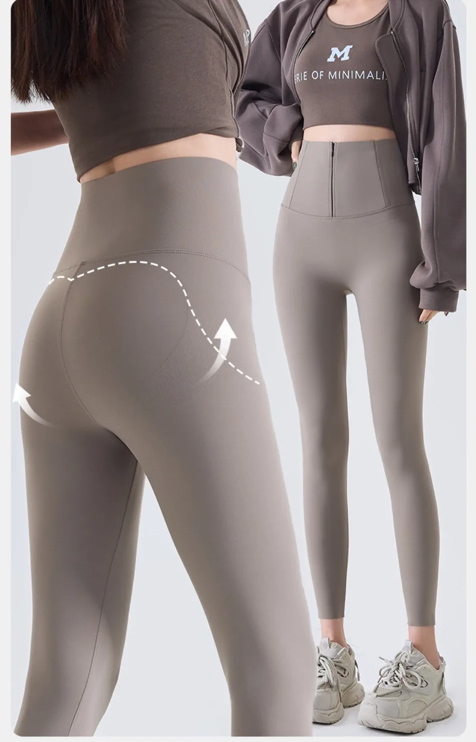 Spring New Zipper Corset Waist Shark Pants Women Slim Push Up Yoga Leggings Running Fitness Female Lady Tights Sexy Girl