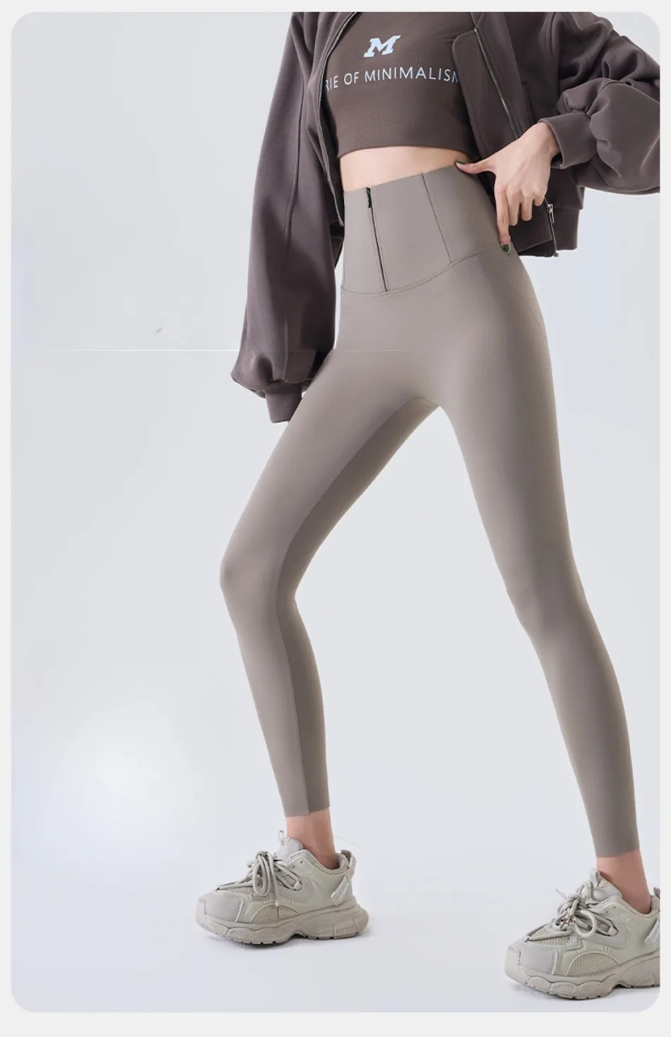 Spring New Zipper Corset Waist Shark Pants Women Slim Push Up Yoga Leggings Running Fitness Female Lady Tights Sexy Girl