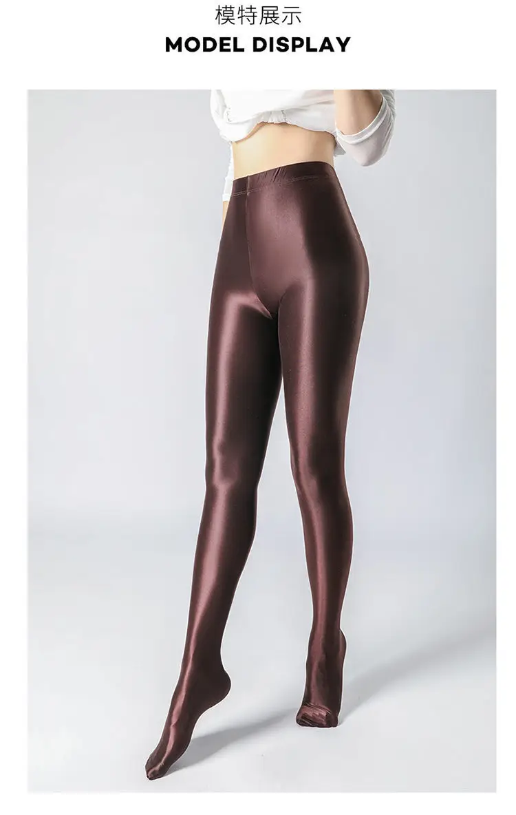 Summer Glossy Satin Leggings Sports Tights Women Pants High Waist Solid Color Slim Fit Casual Running Yoga Gym Leggings 2023