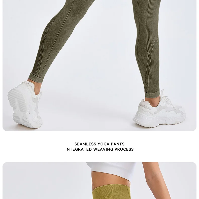 Nylon Sanding Yoga Leggings Women Seamless Tight Pants High Elastic Sexy Hip Liftting Leggings Workout Running Gym Pants