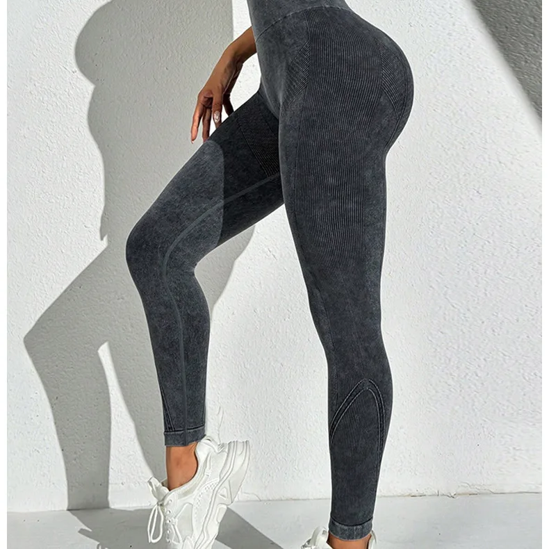 Nylon Sanding Yoga Leggings Women Seamless Tight Pants High Elastic Sexy Hip Liftting Leggings Workout Running Gym Pants