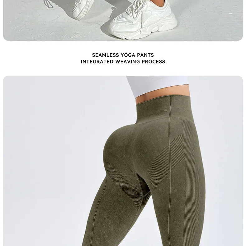 Nylon Sanding Yoga Leggings Women Seamless Tight Pants High Elastic Sexy Hip Liftting Leggings Workout Running Gym Pants