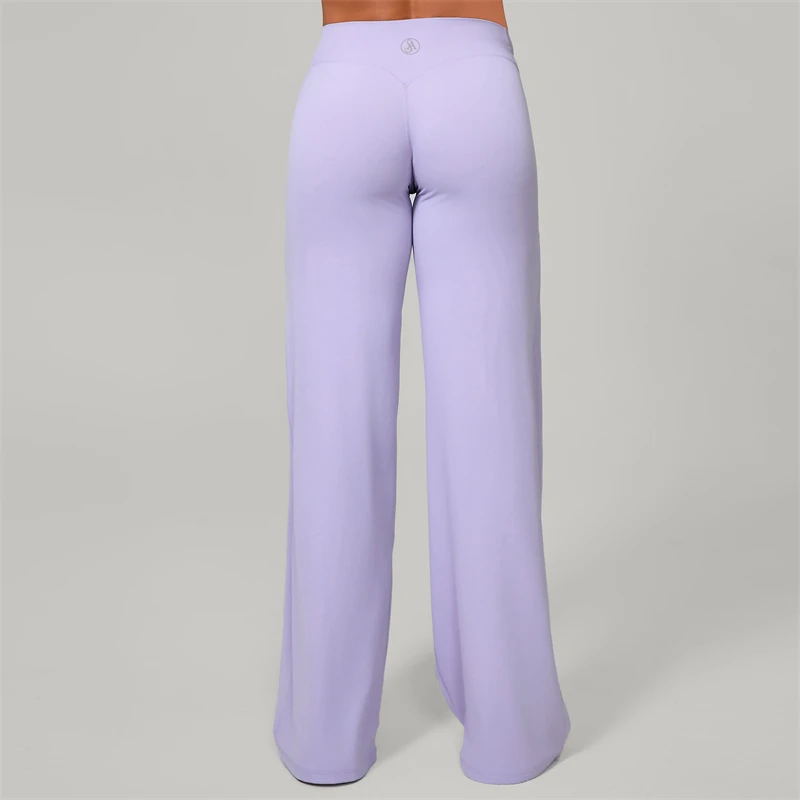 Allure The Brand Women's Pilates Straight Yoga Pants Versatile Loose Wide-Leggings Running Sports Fitness Hip-Lifting Pants