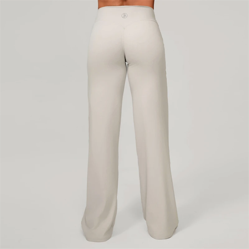Allure The Brand Women's Pilates Straight Yoga Pants Versatile Loose Wide-Leggings Running Sports Fitness Hip-Lifting Pants