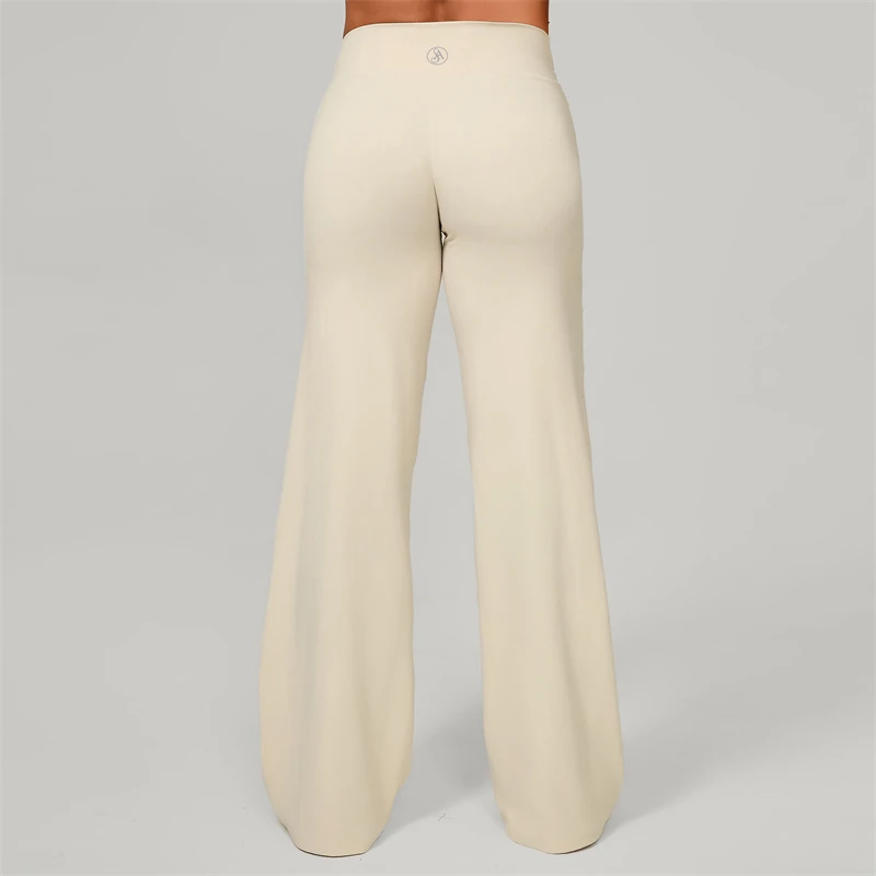 Allure The Brand Women's Pilates Straight Yoga Pants Versatile Loose Wide-Leggings Running Sports Fitness Hip-Lifting Pants