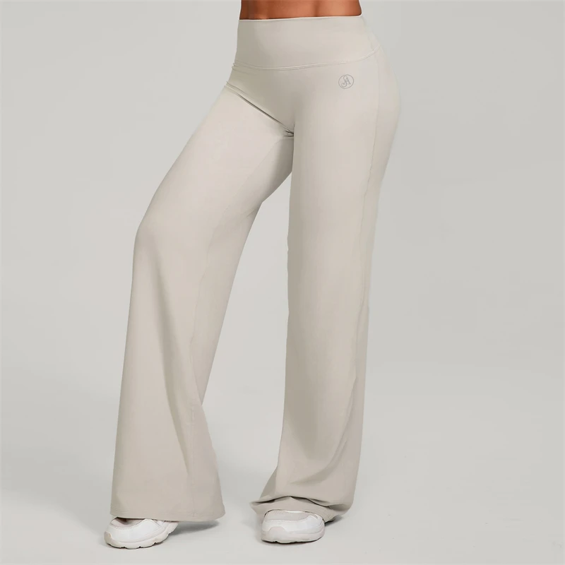 Allure The Brand Women's Pilates Straight Yoga Pants Versatile Loose Wide-Leggings Running Sports Fitness Hip-Lifting Pants
