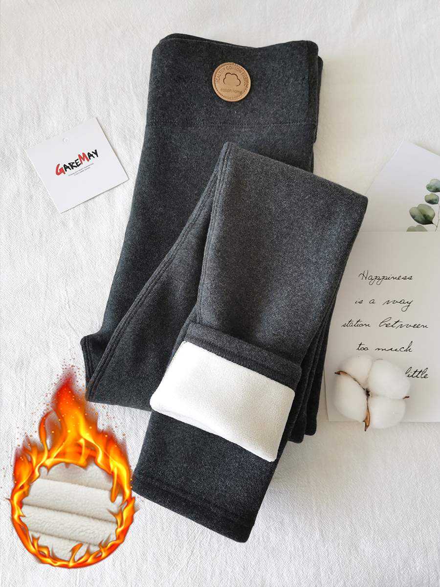 Women's Winter Leggings with Fleece Velvet Slimming Leggings Cotton Cashmere Thermal Tights Warm Leggings for Women