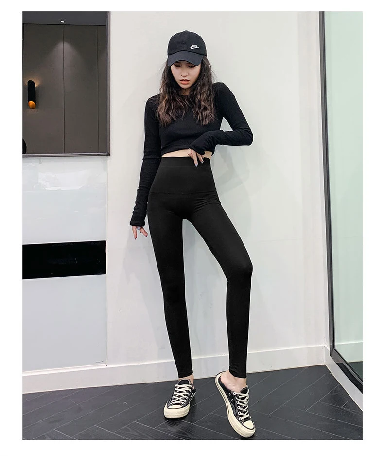 BIVIGAOS Micro Pressure Sharkskin Leggings Women Black Fitness Shaping Hip Lifting Leggings Skinny Slim Sport Workout Leggings