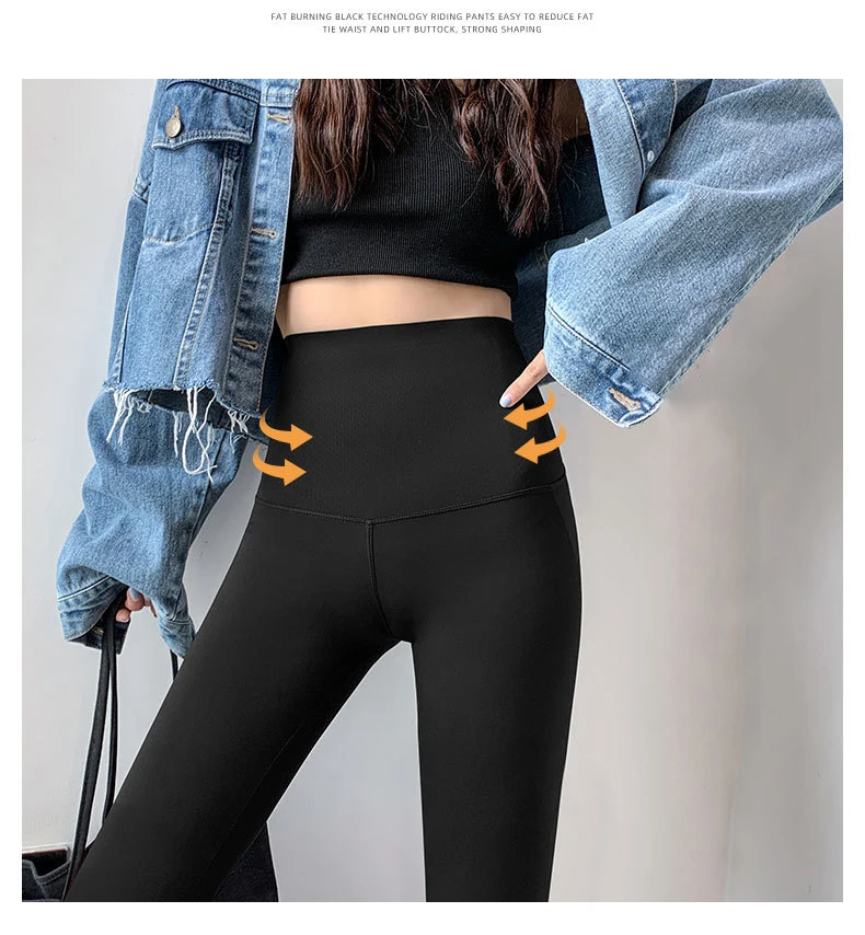 BIVIGAOS Micro Pressure Sharkskin Leggings Women Black Fitness Shaping Hip Lifting Leggings Skinny Slim Sport Workout Leggings