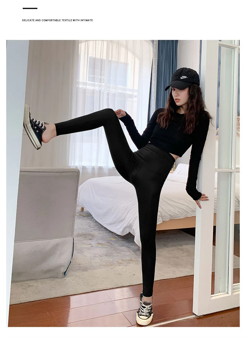 BIVIGAOS Micro Pressure Sharkskin Leggings Women Black Fitness Shaping Hip Lifting Leggings Skinny Slim Sport Workout Leggings