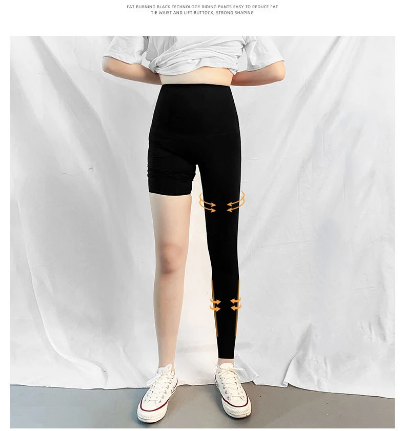 BIVIGAOS Micro Pressure Sharkskin Leggings Women Black Fitness Shaping Hip Lifting Leggings Skinny Slim Sport Workout Leggings