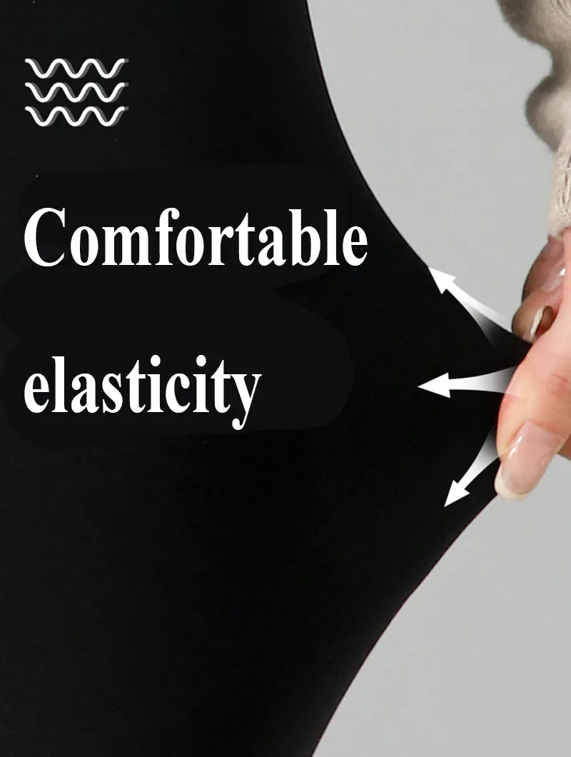 Winter with Fleece Leggings for Women Thick Skinny Elasticity Thermal Velvet Black Leggings High Waisted Lift Hips Yoga Tights