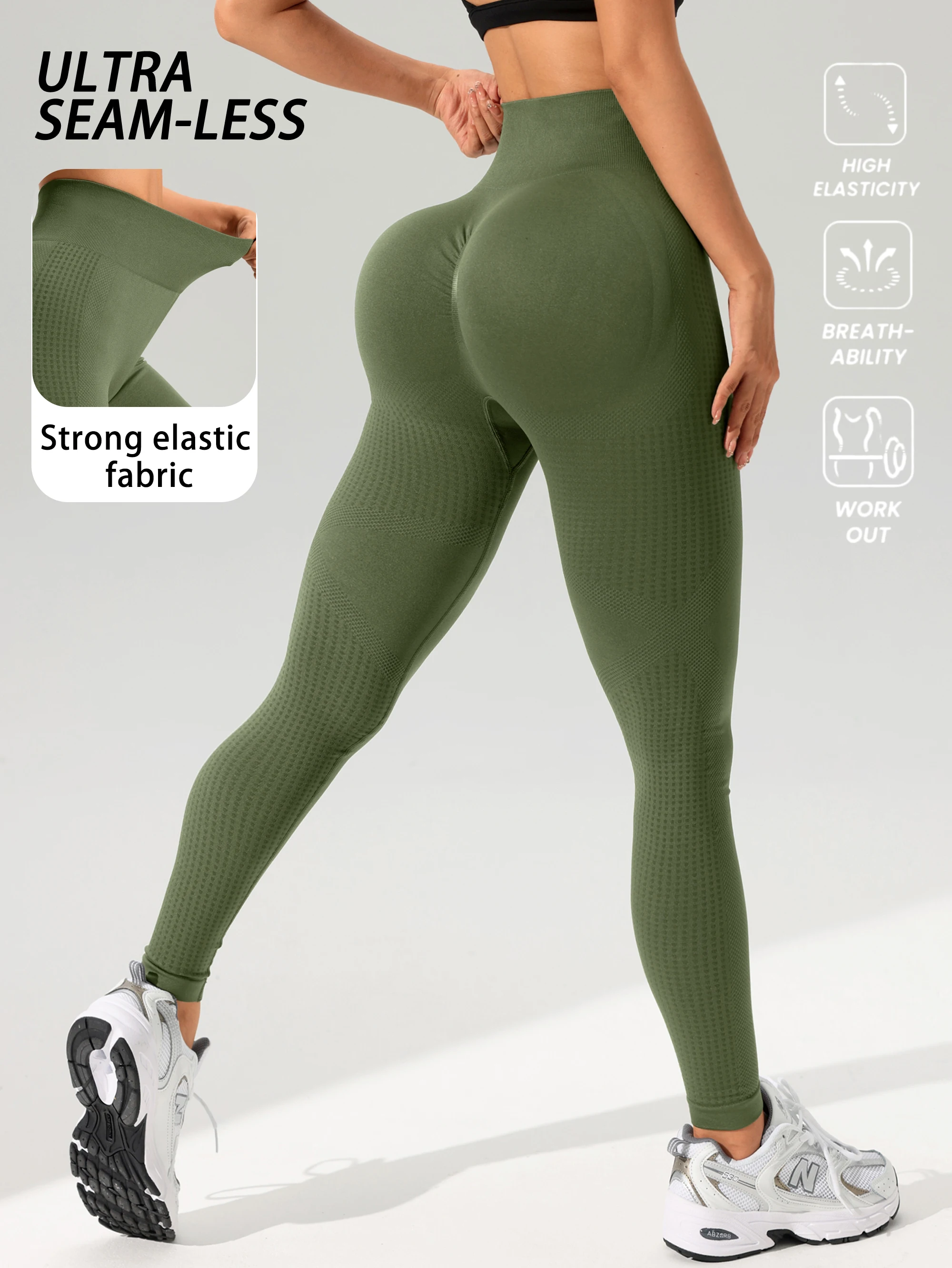 Women Sports Leggings Sportswear Woman Gym Legging Seamless Yoga Clothes Fitness Sporty Pants Women's Trousers Female Clothing