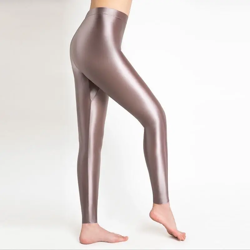 Satin Glossy Fitness Leggings Seamless Women Summer Yoga High Waist Pants Plus Size Tights Sportswear Woman Gym Leggings New