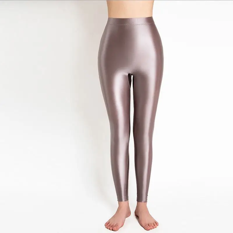 Satin Glossy Fitness Leggings Seamless Women Summer Yoga High Waist Pants Plus Size Tights Sportswear Woman Gym Leggings New