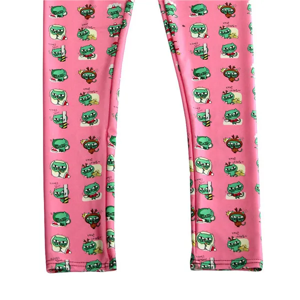 Spring Home Party Cool Women Cat Print Leggings Casual Outdoor Skinny Femme Elastic Push Up Legging