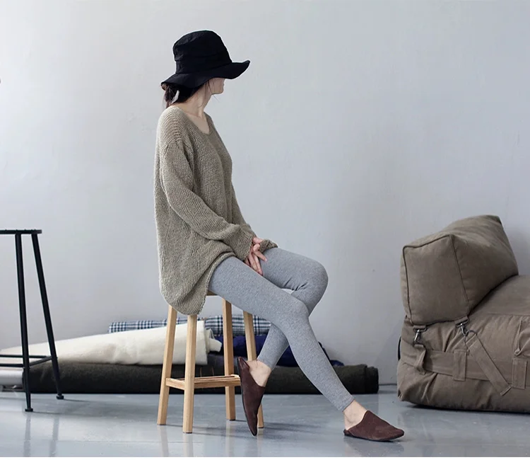 High-quality Sheep Hot Sales Leggings Women Autumn Winter Wool Long Elastic Ladies Fashionable Versatile Basic Style Warm Pants