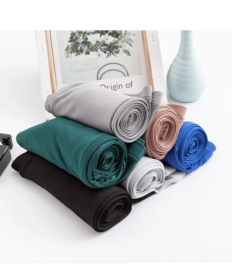 Women Natural Mulberry Silk Blend Stretchy Full Length Underpants Slim Leggings bottoming pants Thermal Pants plus size SG365