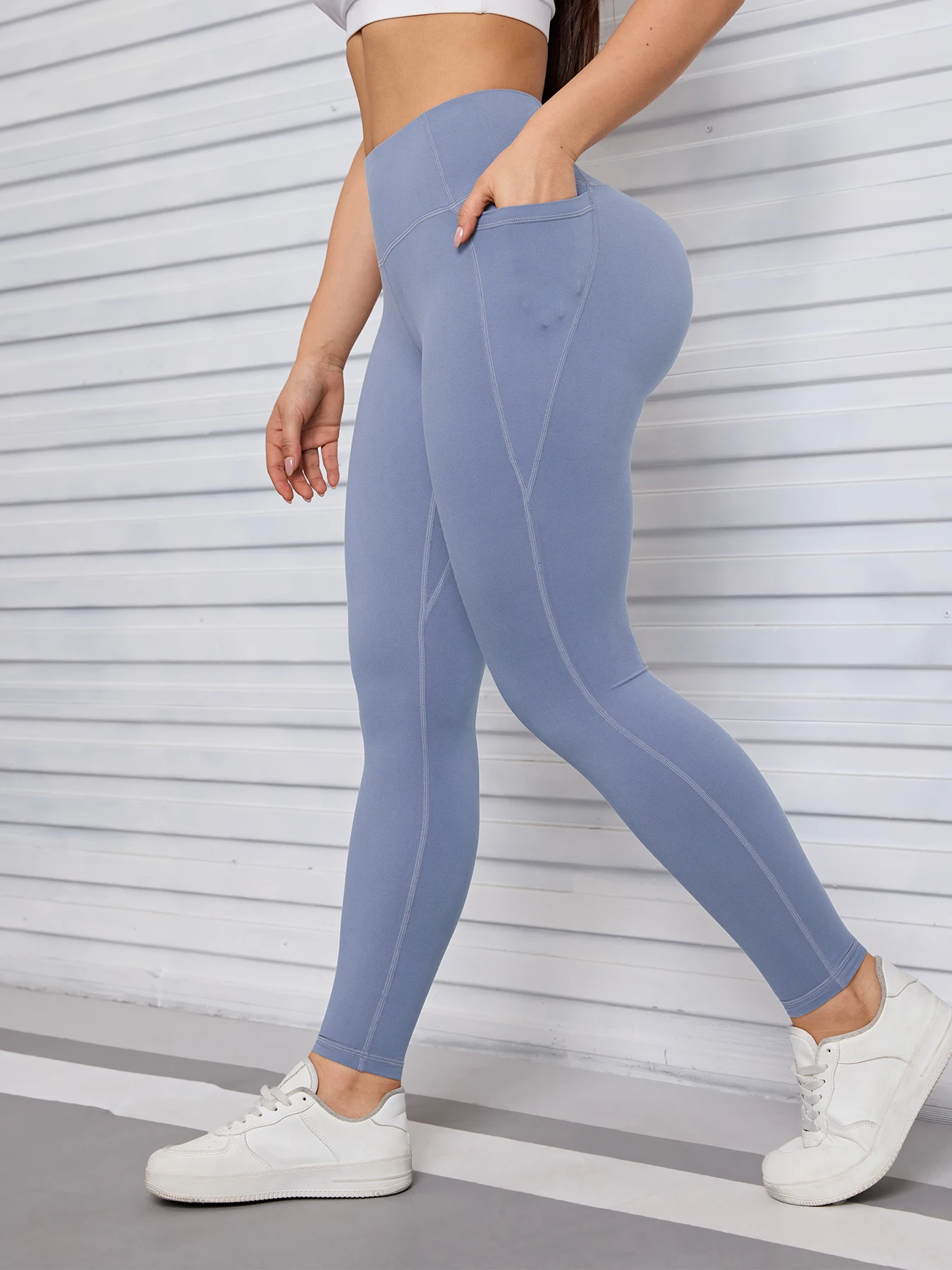 Pockets Fitness Gym Leggings Women Skinny Stretch Autumn Sport Leggings Women Casual Mallas Fashion Outdoors Pants