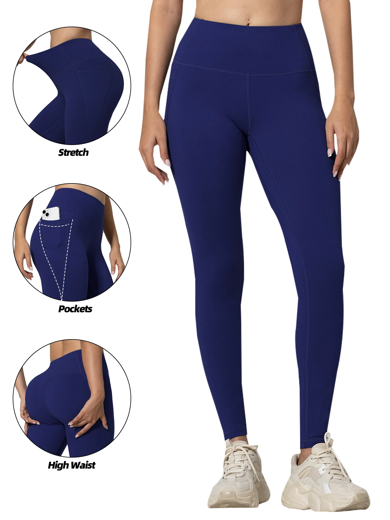Pockets Fitness Gym Leggings Women Skinny Stretch Autumn Sport Leggings Women Casual Mallas Fashion Outdoors Pants
