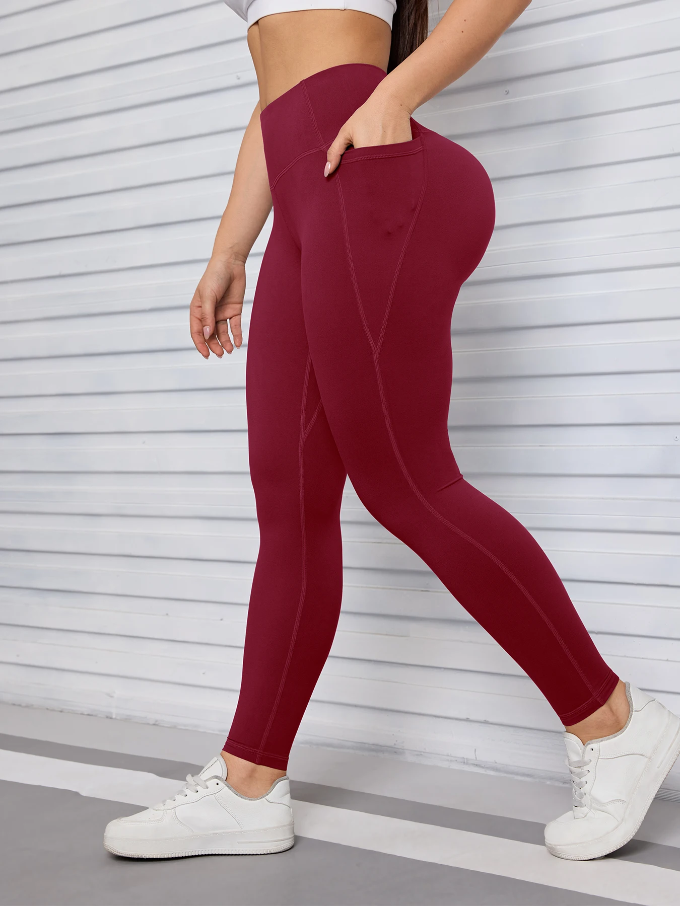 Pockets Fitness Gym Leggings Women Skinny Stretch Autumn Sport Leggings Women Casual Mallas Fashion Outdoors Pants