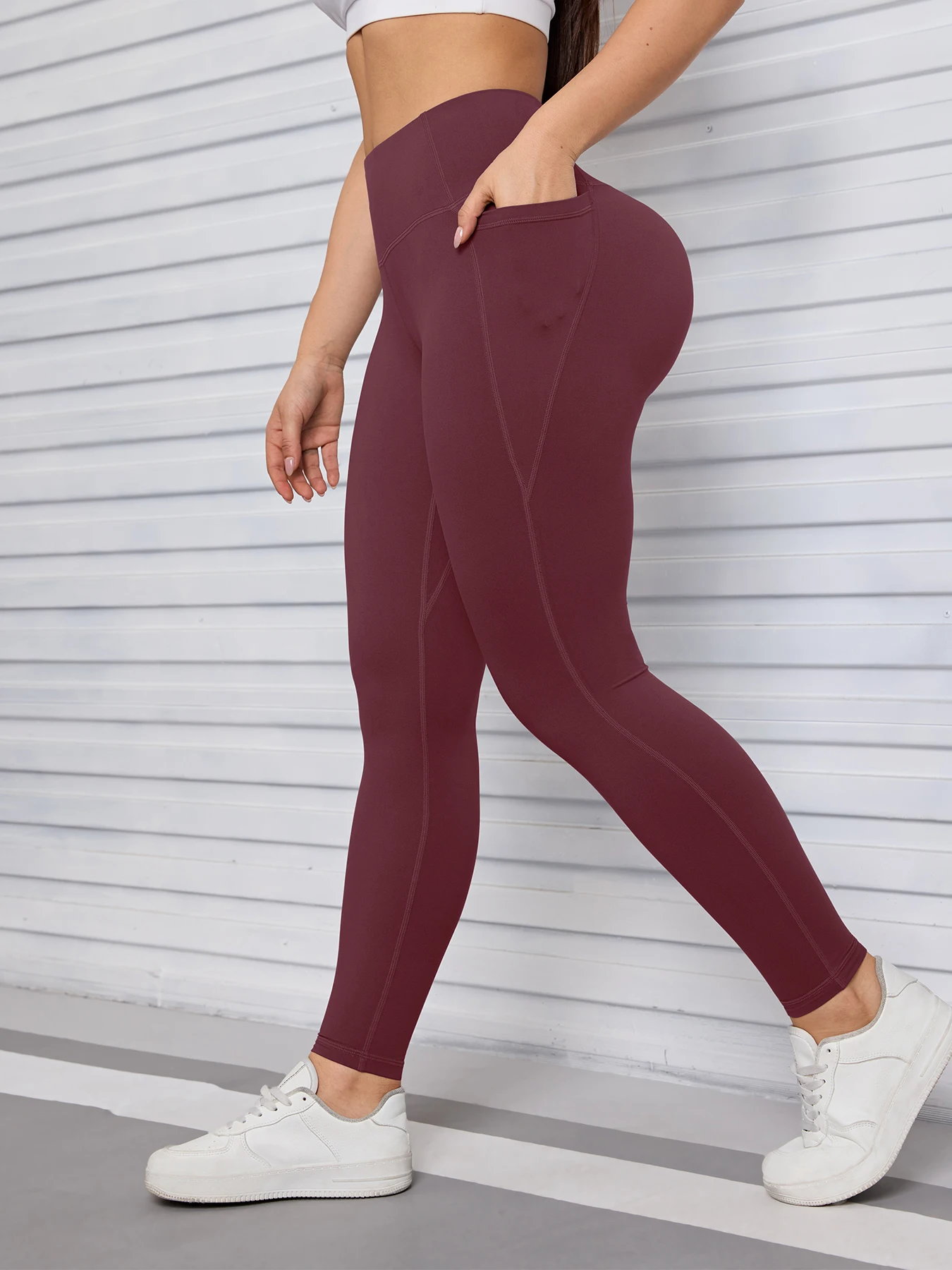 Pockets Fitness Gym Leggings Women Skinny Stretch Autumn Sport Leggings Women Casual Mallas Fashion Outdoors Pants